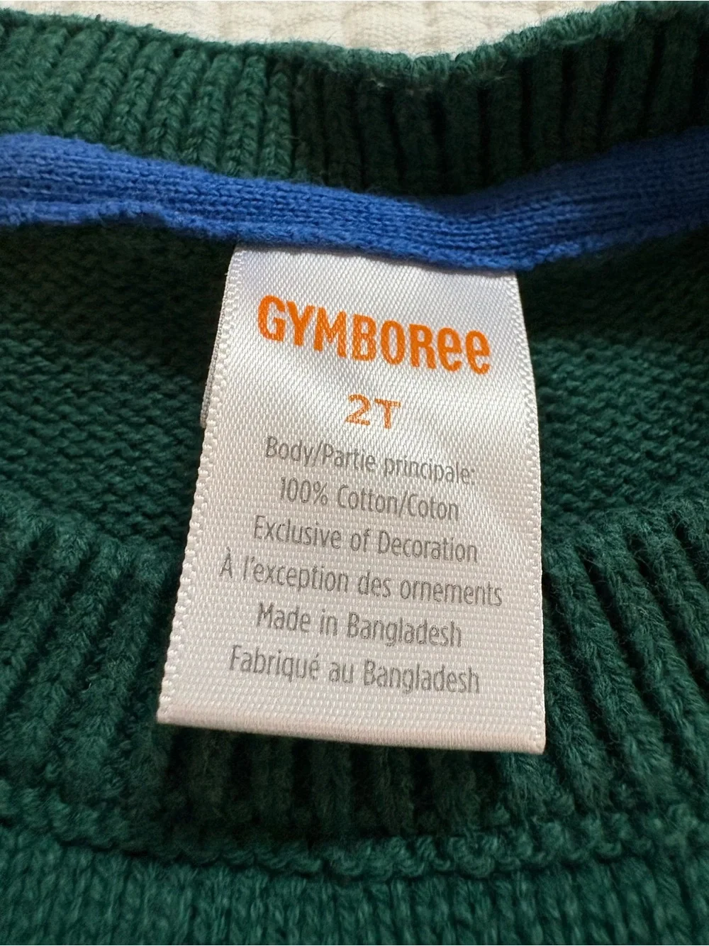 Gymboree Green Bear Crewneck Sweater